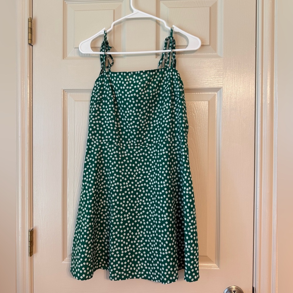 Green Floral Dress